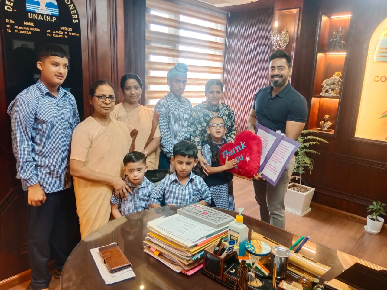 Thank you..DC Sir, special children of Prem Ashram shared their happiness on meeting the Deputy Commissioner